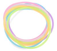 GALPADA 50 Pack Silicone Jelly Bracelets for Children, Luminous Wristband | Party Favours, Wedding Wear at Night, Flexible Design, Skin-friendly Feel