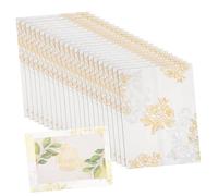 GALPADA 50 Pcs Invitation Envelopes Translucent Wedding Wraps Floral Design Jackets for Invitations for Weddings Birthday Parties Showers Easy to Assemble