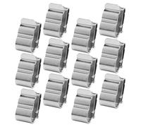 GALPADA 50 Pcs Stainless Steel Photovoltaic Panel Wire Clips Solar Cable Clamps Anti-Rust Lightweight Silver Clips Prevent Falling for Solar Panels with Or Without Frames