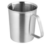 GALPADA 500ml Stainless Steel Baking Cup with Scale for Easy Reading, Kitchen Utensil Designed for Home Daily Use and Bakery, Sturdy and Easy to Store Silver Measuring Cup