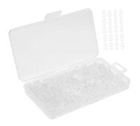 GALPADA 500Pcs Transparent White S Clips Rubber Band Clips for Bracelet Making DIY Craft Connectors Plastic Bracelet Hooks for Loom Bands Jewelry Accessories