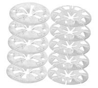 GALPADA 50pcs Car Clips and Locking Washers Silver Metal Fasteners with Insulation Protection for License Plate Retainers Secure Fit and Stable Installation for Various Vehicle Models