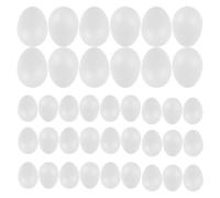 GALPADA 50pcs Cm White Foam Eggs for Art Projects and DIY Easter Egg Decorations for Painting and Decorating in Offices Easter Craft Kits