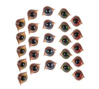 GALPADA 50pcs Double Eyelid Doll Eyes with Washers for Crochet Plastic Craft Safety Eyes for DIY Stuffed Animals Bear Making Supplies Realistic Detailing for Plush Crafts