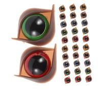 GALPADA 50pcs Double Eyelid Safety Eyes for Crafts with Washers Plastic Doll Eyes for DIY Plush Animals Crochet Bear Crafts Realistic Expressive Eyeballs for Handmade Stuffed