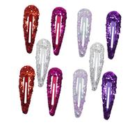 GALPADA 50Pcs Drop Shape Hair Clips Simple Styled Hairpins Secure Snap Design for Women Hair Accessories Random Colors for Daily Use and Craft Decoration Random Color