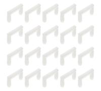 GALPADA 50pcs Furniture U-Shaped Plastic Connectors, Invisible U-Shape Bracket Connector for Household Furniture Use, Easy to Install Replacement Parts for Sofa and Cabinet Assembly