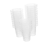 GALPADA 50pcs Hydroponic Nursery Baskets Height Slotted Plastic Net Cups for Indoor Outdoor Soilless Growing Root Control Planting Pots for Orchids Vegetables Balcony Gardening