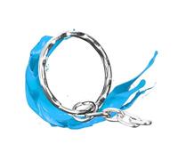 GALPADA 50pcs Metal Keychain Flat Chains for Organization and Portable Carrying Keyring for Keys Tags and Projects