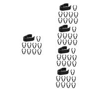 GALPADA 50pcs Microphone Cable Holder Clips Plastic Cable Clamps for Recording Microphone Vocal Booth Gaming Mic