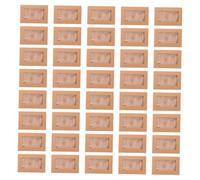 GALPADA 50pcs Mini Kraft Card Sleeves with Heart Shaped Clasp Smooth Paper Envelopes for Invitations Wedding Valentine Party Convenient Western Style Box Standard