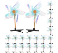 GALPADA 50pcs Pinwheel Hair Clips, Cute Plastic Windmill Snap Barrettes, Easy to Use and Windresponsive Hair Accessories for Everyday Wear and Outdoor Activities