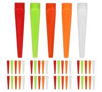 GALPADA 50pcs Plastic Golf Tees Flat Design Sturdy and Environmental Friendly Training Equipment for Golf Course Practice and On-course Accessories Random Color