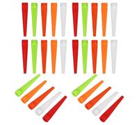 GALPADA 50pcs Plastic Golf Tees Flat Sturdy Ball Pegs with Anchor Function Environmental Friendly Golf Accessories for Practice and Training on Course Random Color