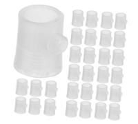 GALPADA 50pcs Plastic Wire Clamps for Cable UK, Cord Grip Fittings for Lamp Power Wire, Hanging Lights Clamps with Safety Strain Relief for Retro Lighting