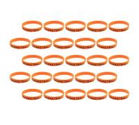 GALPADA 50pcs Silicone Basketball Wristbands with Elastic Design, Practical and Sturdy Silicone Bracelets to Withstand Everyday Wear, for Sports Events and Festivals