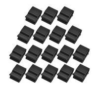GALPADA 50pcs Solar Cable Clips for Photovoltaic Cable with Plastic Material and Easy Maintenance, Black Frame Wire Clips for Module Wire Management Arranged the Frame