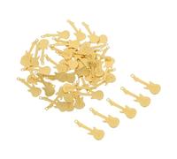 GALPADA 50pcs Vintage Zinc Alloy Guitar Charms for DIY Bracelet Jewelry Making Lightweight Music Theme Pendants for Necklaces Earrings Keychains Artistic Musical Instrument Accessories for