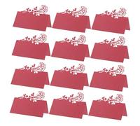 GALPADA 50pcs Wedding Place Cards with Rose Flower Design Printable and Writable Table Name Cards for Bridal Party and Dinner Events Durable Premium Paper with Handwritten Touch