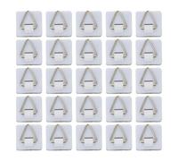 GALPADA 50pcs White Self-Adhesive Wall-Mounted Photo Hooks with No Visible Marks, Sturdy Pp and Iron Material, Multipurpose Hanging Hooks for Home Use