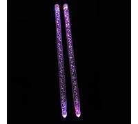 GALPADA 5a Glowing Acrylic Drumsticks for Drums and Snare Drums Safe and Sturdy round Percussion Sticks and Stage Performances 2pcs