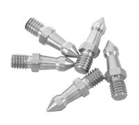 GALPADA 5pcs 3/8 Inch Stainless Steel Camera Tripod Spike Tips Lightweight Enhanced Stability Tripod Metal Feet Spikes Universal Screw-in Accessories for Outdoor Photography