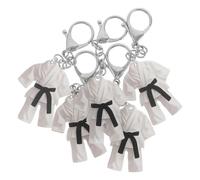GALPADA 5pcs 3d Taekwondo Uniform Keychain Martial Arts Sport Keychain Karate Aesthetics Acrylic Metal Sturdy Smooth Finish Boys Teens Party Favors