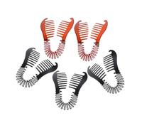 GALPADA 5PCS Banana Clip Hair Combs Lightweight Plastic Interlocking Ponytail Holder for Women Flexible Design for Quick Hairstyles Secure Hold Comfortable Fit
