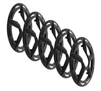 GALPADA 5pcs Bicycle Chainring Protector Cover for 42t 4hole Cranksets, Plastic Bike Chain Guard Protects against Mud and Debris, Easy to Install for Mountain Trails and Routine Chain