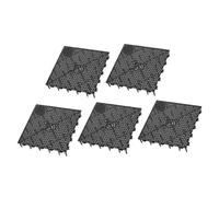 GALPADA 5pcs Black Plastic Fish Tank Divider Board Aquarium Bottom Filter Plate Grid under Gravel Filtration and Aquarium Crate Filter Tray Separation
