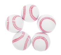 GALPADA 5pcs Bounce Balls Sports Baseball Rubber Balls for Boys and Girls for Beginners Random Style