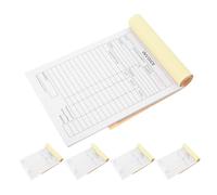 GALPADA 5pcs Business Receipt Book 3-Part Carbonless Invoice Pads 60-Page Paper Order Receipt Invoice Book for Small Business and Restaurant Order Pad Efficient Recordkeeping
