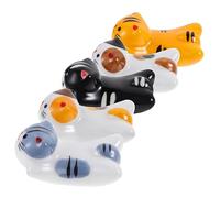 GALPADA 5pcs Ceramic Chopstick Holder Decorative Cutlery Support Stand Japanese Style Compact Solid Porcelain Utensil Rest for Tabletop Kitchen Use