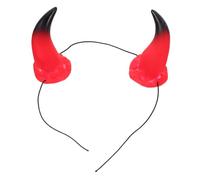 GALPADA 5pcs Detachable Devil Horns Headband for Halloween Party Demon Cosplay Horns Hair Hoop for Women Lightweight Comfortable Accessory