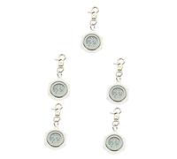 GALPADA 5pcs Digital Nurse Watch Fob Hanging Lapel Brooch Design for Clinic Staff Includes Keychain Clasp