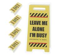 GALPADA 5pcs Double-Sided Standing Note Clip Holder Compact Memo Organizer with Cute Office Decor Funny Desk Sign for Teachers Students Coworkers and Team Desk Accessories