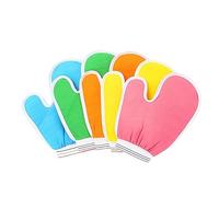 GALPADA 5pcs Exfoliating Bath Gloves Scrub Mitts for Shower Spa Deep Rubbing Body Exfoliator Gentle Cleansing for Men Women Random Color