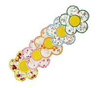 GALPADA 5pcs Floral Embroidery Appliques for Clothes Self Adhesive Backing Polyester Flower Patches Vintage Unique Design Beautiful Embroidery Patterns for DIY Projects and Revitalizing