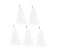 GALPADA 5pcs Foldable Fishing Trap Net Lightweight Nylon Iron Construction Portable Fish Catching Net for Lakes Rivers Oceans Outdoor Use