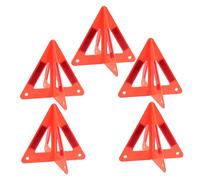 GALPADA 5pcs Foldable Vehicle Safety Triangles Reflective Roadside Warning Signs for Cars Emergency Use Stable and Visible in Night and Adverse Weather Conditions
