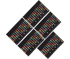 GALPADA 5pcs Guitar Fretboard Stickers Note Sticker for Beginners Easy to Read Paper Material Guitar Learning Trainer for Classical and Acoustic Beginner Learning Random Color