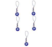 GALPADA 5pcs Hanging Evil Eye Keychain Decorative Charm Portable Evil Eye Pendant for Home Car and Key Accessories Stylish and Functional Decor