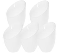 GALPADA 5pcs Horseshoe Shape Light Shades Table Lamp Covers Replacement Lamp Shades for Room and Office White Pe Material Eye-Friendly