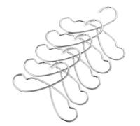 GALPADA 5Pcs Mini Doll Clothes Hangers Simulated Metal Coat Racks Silver for Dollhouse Closet Organization and Doll Garment Storage