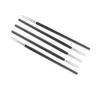 GALPADA 5pcs Nail Art Pen Kit Silicone Heads for 3d Effect Shaping Black for Diy Enthusiasts and Nail Artists