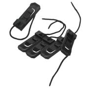 GALPADA 5pcs Paddle Board Fin Clip Buckle for Sup Fins and Surfboards | Nylon Build, Clip-on Locking Design, Quick-release Attachment, Black Finish, for Travel Packing