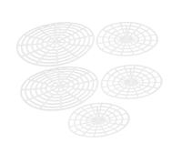 GALPADA 5pcs Plastic Pickle Presser Tool with Mesh Net for Wide Mouth Jars Fermenting Jar Weights and Vegetable Press Plates for Home and Restaurant Use Control for Enhanced Pickling