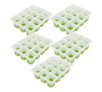 GALPADA 5pcs Silicone Seedling Starter Trays for Indoor Planting Germination with Healthy Root Design Reusable Lightweight Planter Pots for Vegetable Flower Herb Gardening