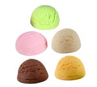 GALPADA 5Pcs Simulated Ice Cream Balls Fake Desserts Display Props with PVC Material Not Easy to Break or Deform Photography Prop for Party Layout Ornament