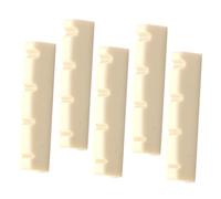 GALPADA 5Pcs Slotted Mandolin String Nuts Replacement Parts Professional Grooved Design Compact for Mandolin Instrument Repair and Sound Enhancement